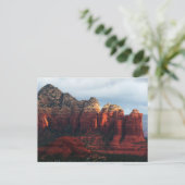 Cloudy Coffee Pot Rock in Sedona Arizona Postkarte (Stehend Vorderseite)