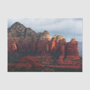 Cloudy Coffee Pot Rock in Sedona Arizona Seidenpapier