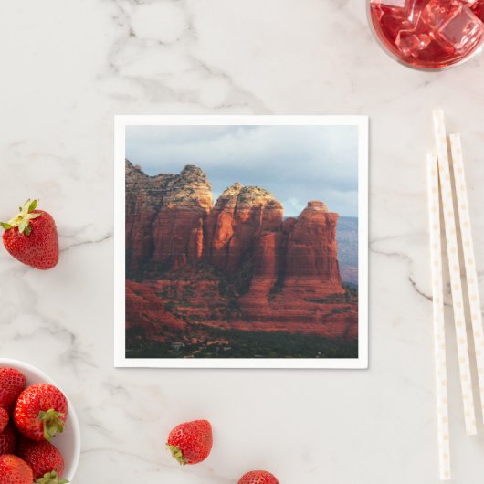 Cloudy Coffee Pot Rock in Sedona Arizona Serviette (Beispiel)