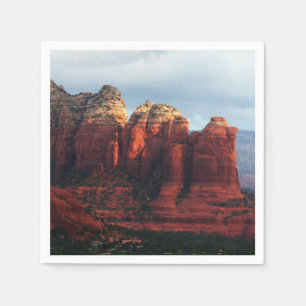 Cloudy Coffee Pot Rock in Sedona Arizona Serviette