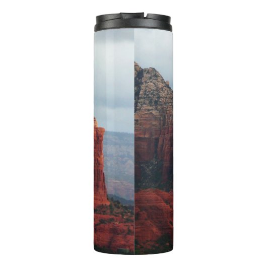 Cloudy Coffee Pot Rock in Sedona Arizona Thermosbecher (Rückseite)
