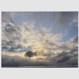 Cloudy Cornish Sunset Seidenpapier