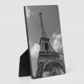 Cloudy Eiffel in Schwarz/Weiß, 2015 Fotoplatte (Seite)