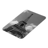 Cloudy Eiffel in Schwarz/Weiß, 2015 Magnet (Linke Seite)