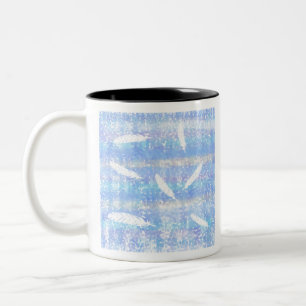 Cloudy Feathers Zweifarbige Tasse