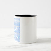 Cloudy Feathers Zweifarbige Tasse (Mittel)