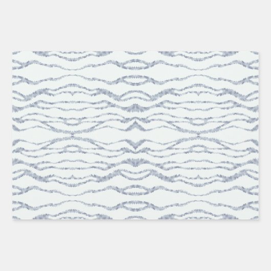 Cloudy Gray Zebra Eraser Scratch Ar Geschenkpapier Set (Vorderseite 2)