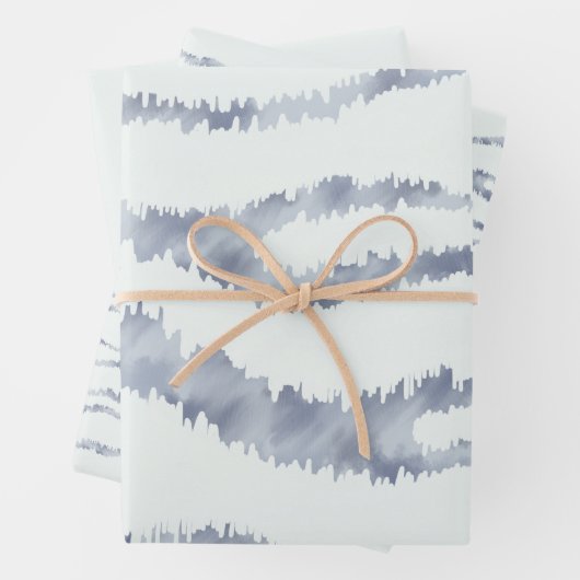 Cloudy Gray Zebra Eraser Scratch Ar Geschenkpapier Set (Beispiel)