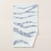 Cloudy Gray Zebra Eraser Scratch Art Badhandtuch Set (Handtuch)