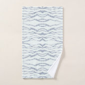 Cloudy Gray Zebra Eraser Scratch Art Badhandtuch Set (Handtuch)