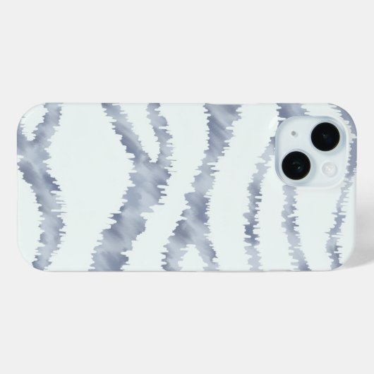 Cloudy Gray Zebra Eraser Scratch Art Case-Mate iPhone Hülle (Rückseite (Horizontal))