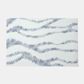 Cloudy Gray Zebra Eraser Scratch Art Fußmatte (Vorderseite)