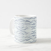Cloudy Gray Zebra Eraser Scratch Art Kaffeetasse (Vorderseite Links)