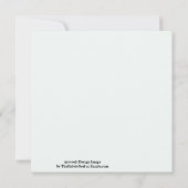 Cloudy Gray Zebra Eraser Scratch Art Karte (Rückseite)