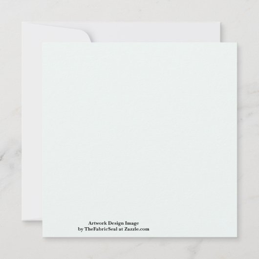 Cloudy Gray Zebra Eraser Scratch Art Karte (Rückseite)