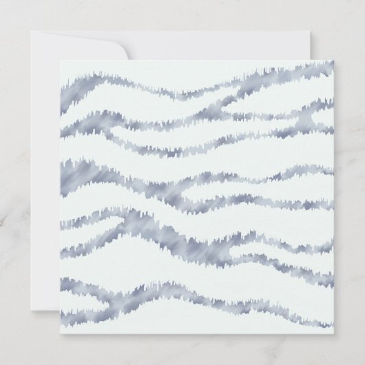 Cloudy Gray Zebra Eraser Scratch Art Karte (Vorderseite)