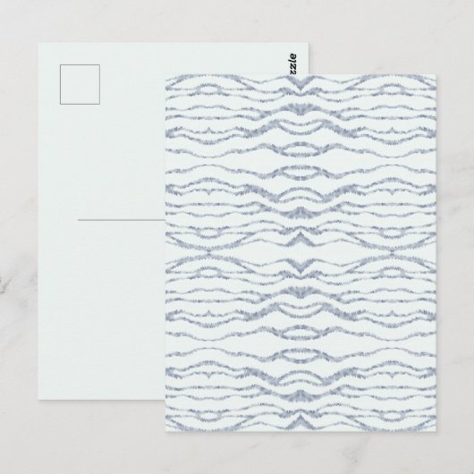 Cloudy Gray Zebra Eraser Scratch Art Postkarte (Vorne/Hinten)