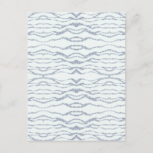 Cloudy Gray Zebra Eraser Scratch Art Postkarte (Vorderseite)