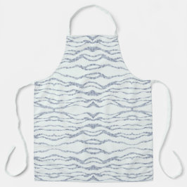 Cloudy Gray Zebra Eraser Scratch Art Schürze