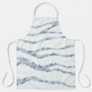 Cloudy Gray Zebra Eraser Scratch Art Schürze
