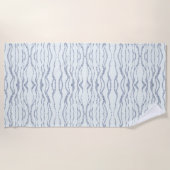 Cloudy Gray Zebra Eraser Scratch Art Strandtuch (Vorderseite)