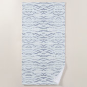 Cloudy Gray Zebra Eraser Scratch Art Strandtuch (Vorderseite)