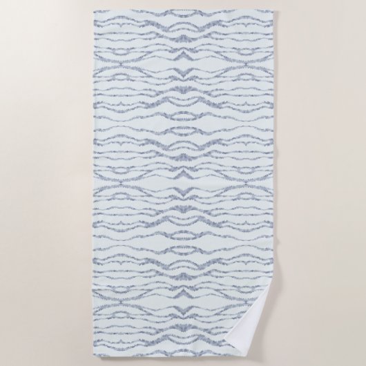 Cloudy Gray Zebra Eraser Scratch Art Strandtuch (Vorderseite)