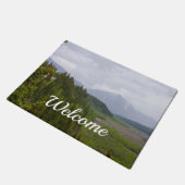 Cloudy in Denali Welcome Doormat Fußmatte (Schrägansicht)