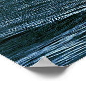 Cloudy Moon Shore in der Nacht Poster (Ecke)