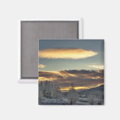 Cloudy Mothership Magnet (Vorderseite/Rückseite)