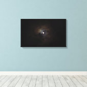 Cloudy Night Moon Leinwanddruck (Insitu (Holzboden))