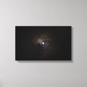 Cloudy Night Moon Leinwanddruck (Vorderseite)