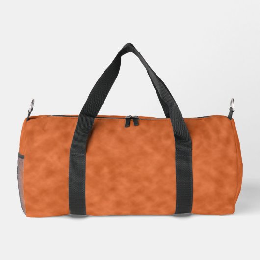 Cloudy Orange und Graues Abstraktes Muster Duffle Bag (Rückseite)