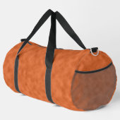 Cloudy Orange und Graues Abstraktes Muster Duffle Bag (Rechte Ecke)