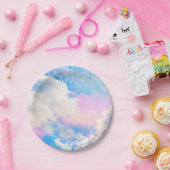 Cloudy Pastel Sky 1 Pappteller (Party)