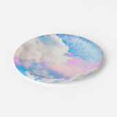 Cloudy Pastel Sky 1 Pappteller (Schrägansicht)