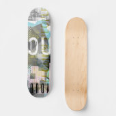 Cloudy People sammelt Kunstwerke Skateboard (Vorderseite)