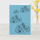 Cloudy Skies Card Karte (Gelbe Blume)