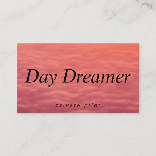 Cloudy Skies | Day Dreamer Visitenkarte (Vorderseite)
