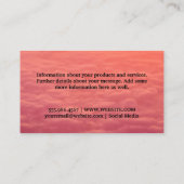 Cloudy Skies | Flugzeug Flying Logo Visitenkarte (Rückseite)