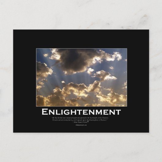 Cloudy Skies Inspiration Postcard Postkarte (Vorderseite)