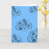 Cloudy Skies Karte (Gelbe Blume)