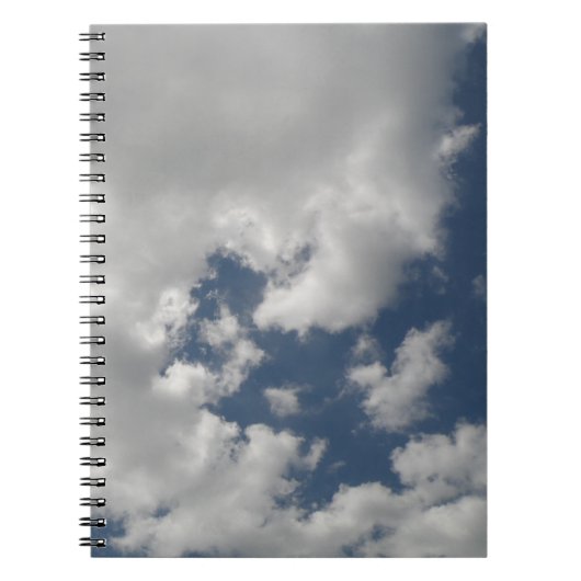 Cloudy Skies Notebook Notizblock (Vorderseite)