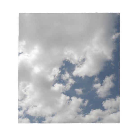 Cloudy Skies Notepad Notizblock (Vorderseite)