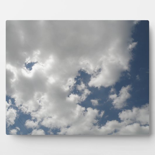 Cloudy Skies Plaque Fotoplatte (Vorderseite)