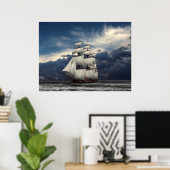 Cloudy Skies Poster (Heimbüro)