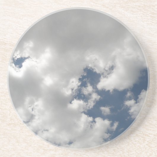 Cloudy Skies Sandstone Untersetzer (Vorne)