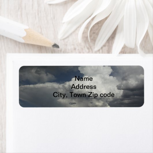 Cloudy Sky Address Labels (Insitu)