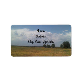 Cloudy Sky Address Labels Adressaufkleber