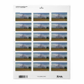 Cloudy Sky Address Labels Adressaufkleber (Vorne)